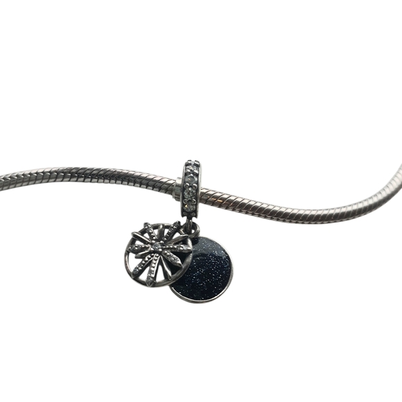 Pandora Jewelry - Pandora Charm The Best Is Yet To Come Retired Design Sterling Silver & Blue